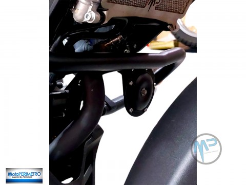 MotoPERIMETRO 4275 Defensa Lateral Mataperro guarda motor Engine Slide Guard Twister CB300F CB300 Bajaj BMW Honda Kawasaki Suzuki Benelli KTM Beta Ducati Voge Royal Enfield Triumph Aprilia Motomorini Vespa CF-Moto Yamaha