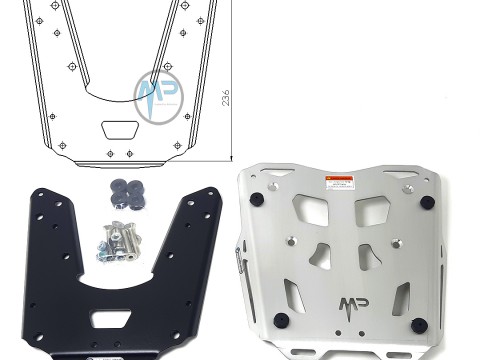 MotoPERIMETRO 4256 Honda Africa Twin crf 1100 alurack portaequipajes aluminio luggage topcase parrilla alforjas anclajes maletas bolso Aprilia Bajaj BMW Kawasaki Suzuki Benelli KTM Beta Ducati Voge Royal Enfield Triumph Motomorini Vespa CF-Moto